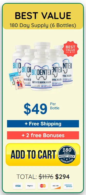 biodentex 6 bottles price